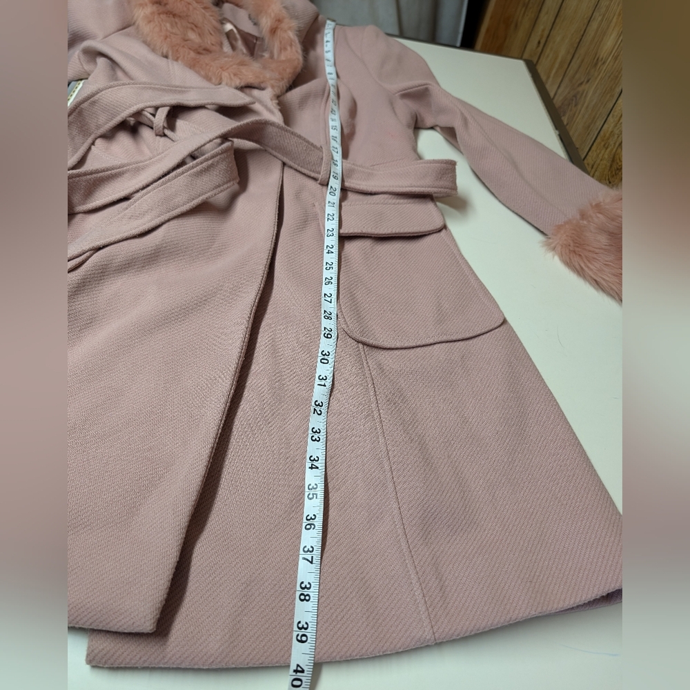 City Chic Make Me Blush Penny Lane Coat - Picture 11 of 13